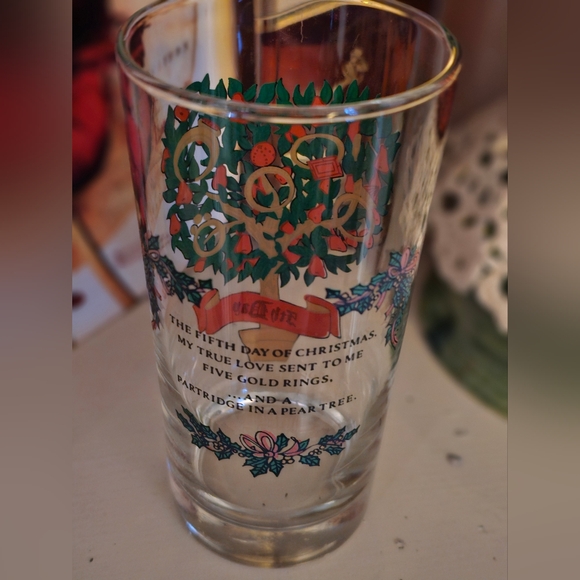 Colorful Tree Design Glass - Picture 2 of 4